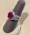 Oval 7.5 Carat Treated Ruby and 1 Carat Diamond 14 Karat Yellow Gold Ring For Sale - Image 11 of 18