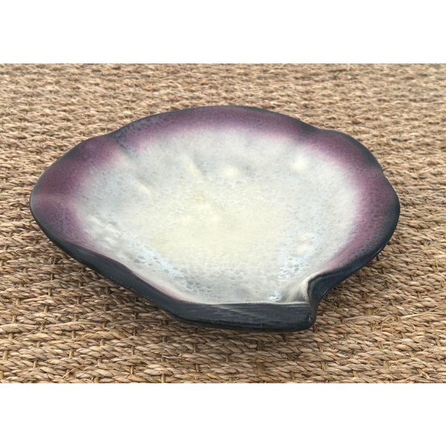 Purple Pol Chambost Signed Shell Vide Poche For Sale - Image 8 of 9