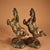 Pair of Vintage Bronze Galloping Horses – Gold Inlaid Figures on Stands For Sale - Image 4 of 10