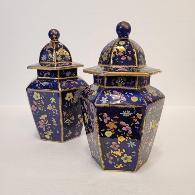 Blue Porcelain Vases from Masons, England, 1820s, Set of 2 For Sale - Image 8 of 18