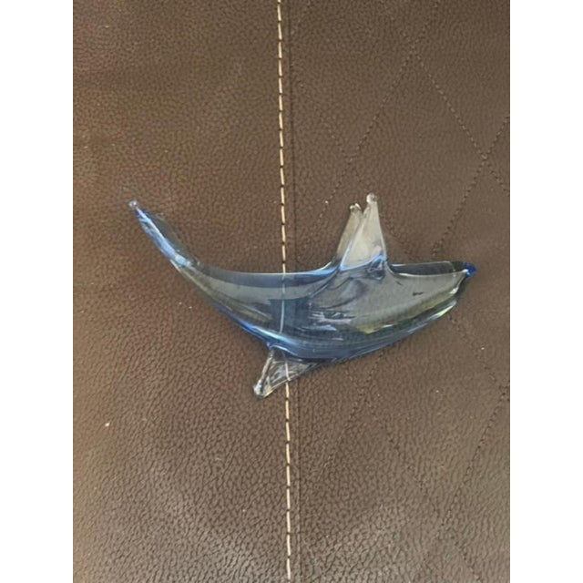 American Art Glass Dolphin Figurine For Sale - Image 3 of 3