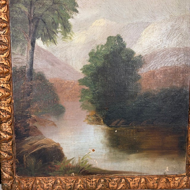 Early 20th Century American Oil on Board Landscape Painting For Sale - Image 4 of 6