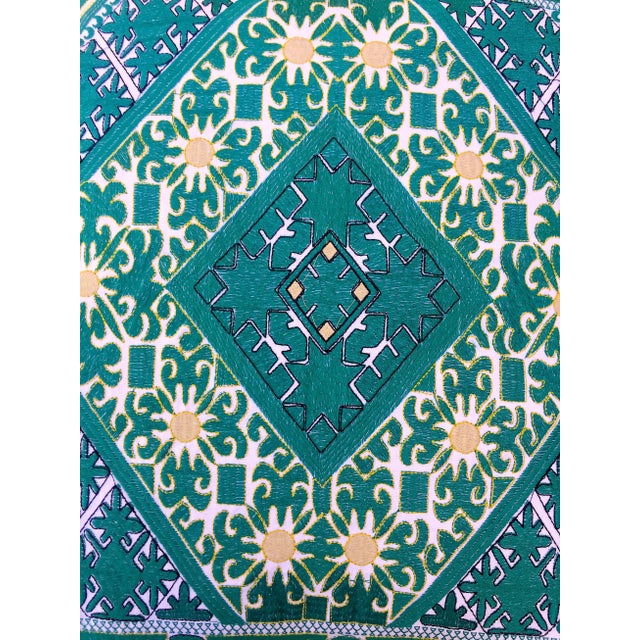 These beautifully embroidered silk pillows are made in the Swaat Valley on the India Pakistan border. "Phulkari"...