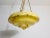 Hand Carved Alabaster and Brass Ceiling Lamp, Germany, 1930s For Sale - Image 6 of 11