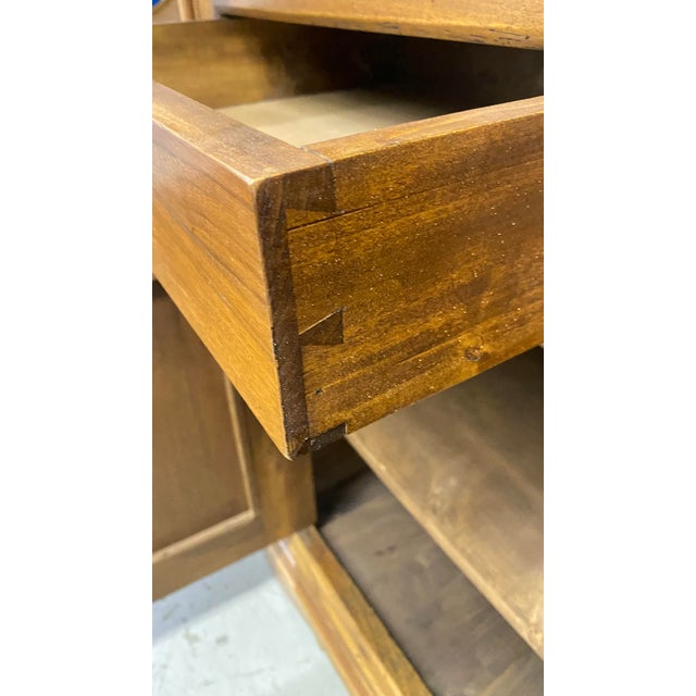 Wood Late 19th Century Antique French LinenPress Armoire For Sale - Image 7 of 13