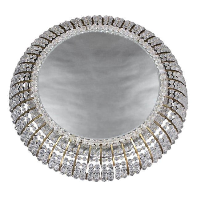 Hollywood Regency Illuminated Wall Mirror, Austria, 1970s For Sale