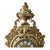Classical Roman Pasargad DC Les Classiques Brass Mantel Antique Clock For Sale - Image 3 of 5