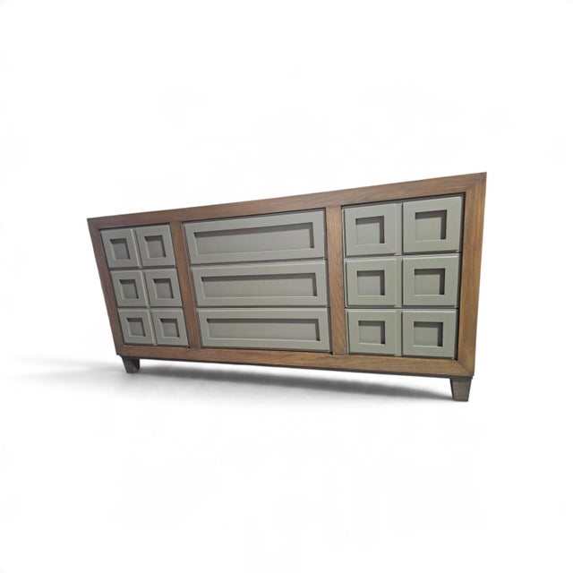 Vintage Thomasville 9 Drawer Dresser For Sale - Image 4 of 11