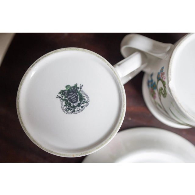 Vintage Portmeirion Botanic Garden Tea Breakfast Mugs and Saucer Set- 4 Pieces For Sale - Image 11 of 11