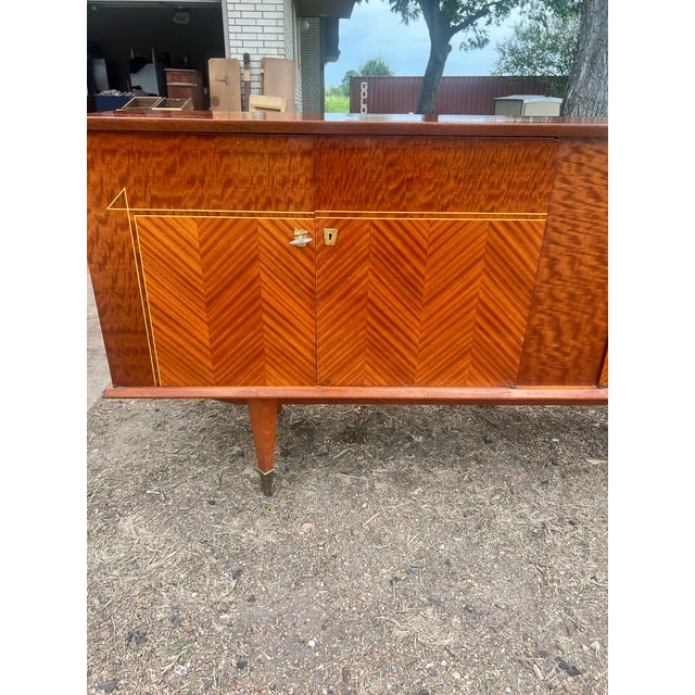 Mid 20th Century French Mid-Century Modern 1960's Mahogany Sideboard For Sale - Image 5 of 12
