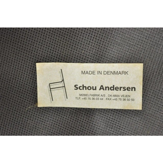 Late 20th Century Schou Andersen Mobelfabrik Teak Wood Mid Century Danish Modern Arm Chair For Sale - Image 10 of 12