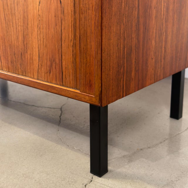 Vintage Danish Rosewood Tambour Cabinet For Sale In Seattle - Image 6 of 7