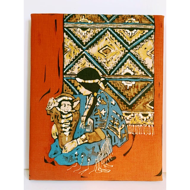 Southwestern Native American Fabric Art Panels a Pair Chairish