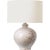 AERIN by Visual Comfort Signature Gaios 13" Cordless Accent Lamp in Pharaoh White with Linen Shade For Sale