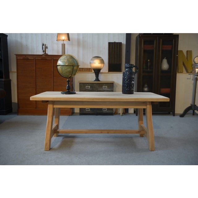 Elm Dining Room Table, 1960s For Sale - Image 4 of 17