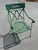 Green Vintage Wrought Iron Patio Set Table and 4 Chairs **** For Sale - Image 8 of 11