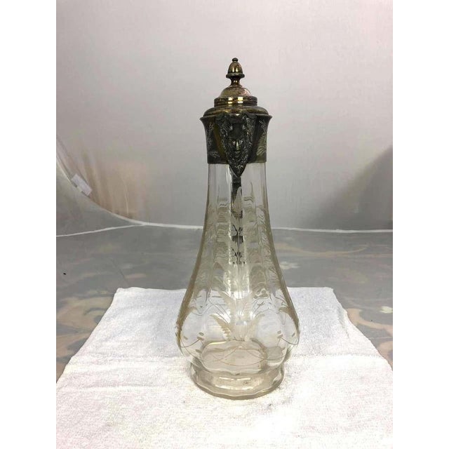 Art Nouveau Silver-Plated Claret Jug, 1900s For Sale - Image 12 of 14