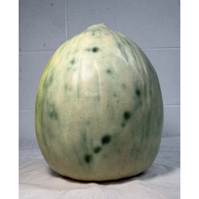 Vintage 96 Handmade Patricia Garrett Figural Vegetable Squash Melon Pottery Vase For Sale - Image 12 of 12