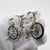 Metal Vintage Italian Handmade Genuine Silver Tandem Bicycle Figurine, 1980s For Sale - Image 7 of 12