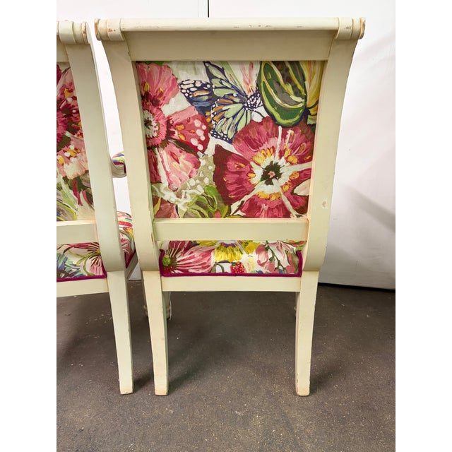 French Vintage Directoire Style Armchairs For Sale - Image 12 of 12