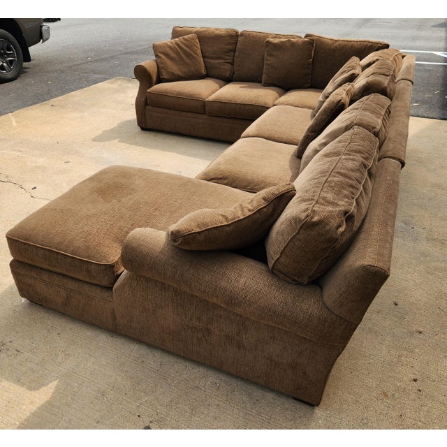 2010s Arhaus Camden Collection Four-Piece Sleeper Sectional Sofa For Sale - Image 5 of 10