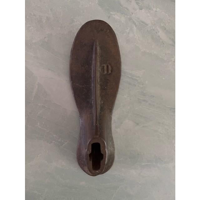 Early 20th Century Early 20th Century Rustic Iron Shoemaker Cobbler's Molds, Set of 3 For Sale - Image 5 of 5