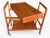 1960s Danish Modern Teak Bar Cart – Restored Two-Tier Design With Drawers and Casters For Sale - Image 12 of 18