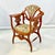Antique Italian Neoclassical Art Deco Curule Accent Side Chair. For Sale - Image 9 of 15