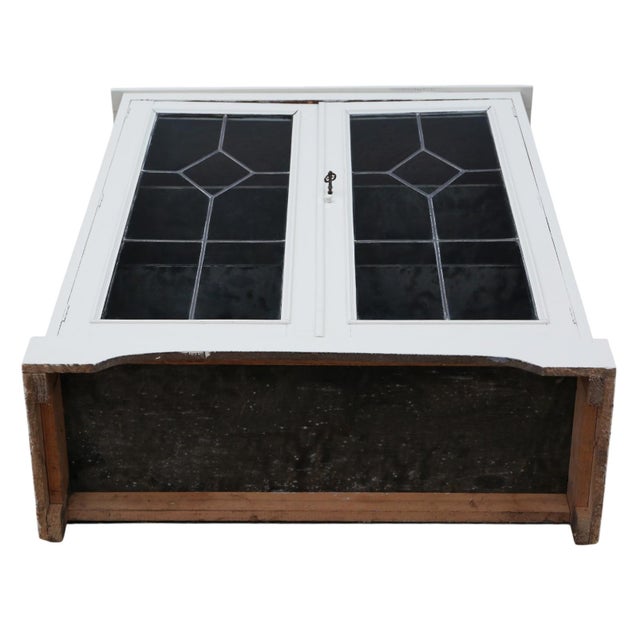 Antique Painted Display Cabinet, 1925 For Sale - Image 6 of 9