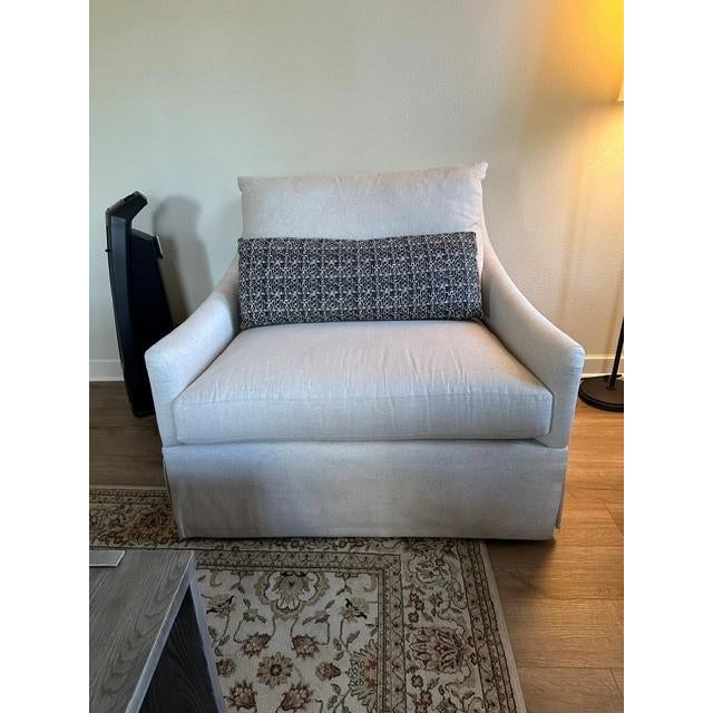 Custom Taylor King chair & a half with accent pillow. Very good condition, rarely used.