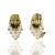 18k Earrings with 14 tapered baguettes weighing apprroximately 3.50 carats 15.19 grams