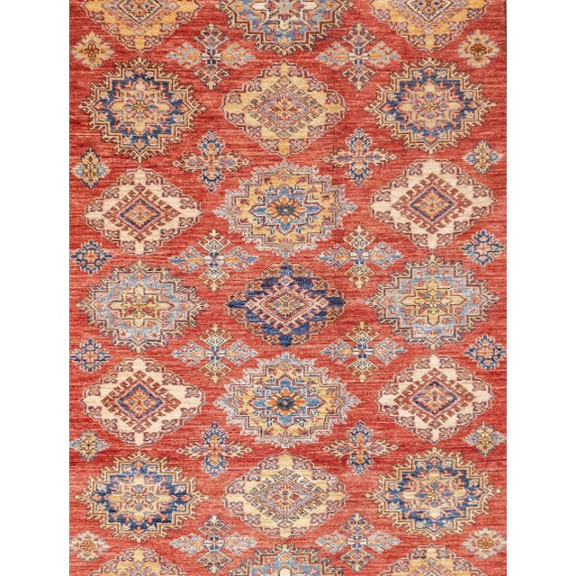 Asian Pak Kazak Rug 5'10'' X 7'7'' For Sale - Image 3 of 12