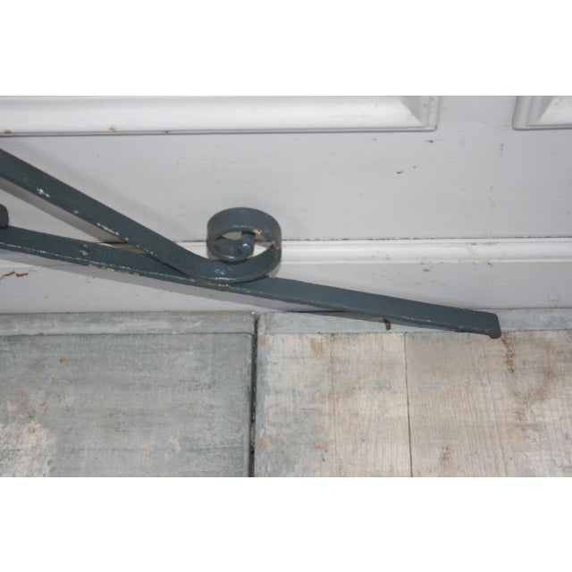 Antique Wrought Iron Shop Wall Bracket For Sale - Image 11 of 13