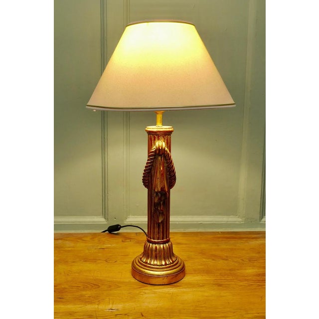 1960s Large Italian Corinthian Column Table Lamp, 1960 For Sale - Image 5 of 8