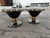 1980s Empire Style Neoclassical Black & Gold Marble Urn Pair For Sale In Philadelphia - Image 6 of 11