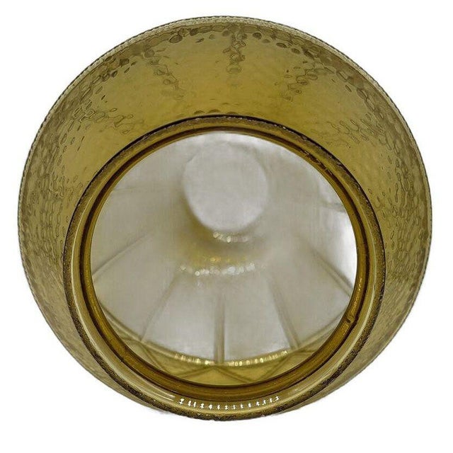 1960s 1960s Modern Mediterranean Style Yellow Amber Glass Globe For Sale - Image 5 of 6