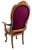 Mid 19th Century Victorian Walnut Armchair with Royal Coat of Arms Upholstery, 1860 For Sale - Image 5 of 14
