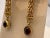 Natural Amethyst & Garnet Simple Hanging / Dangling Earring in 14 Kt Yellow Gold For Sale - Image 16 of 18