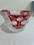 Vintage 5th Avenue Rosalina Ruby Flash Cut Glass Bowl For Sale In Oklahoma City - Image 6 of 12