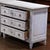 19th Century French Louis XVI Carved Painted Commode With Medallion Drawers For Sale - Image 9 of 11