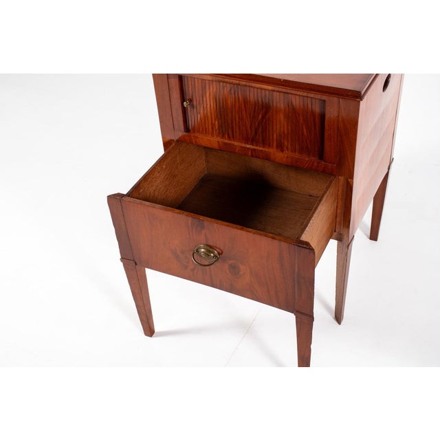 Antique Nightstand with Roller Door, 19th Century For Sale - Image 10 of 16