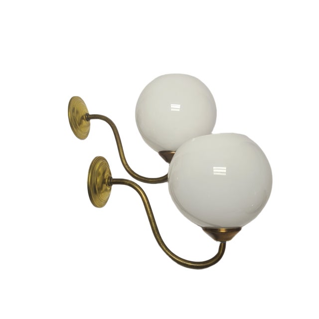 Art Deco Wall Lamp, Poland, 1950s, Set of 2 For Sale - Image 3 of 13