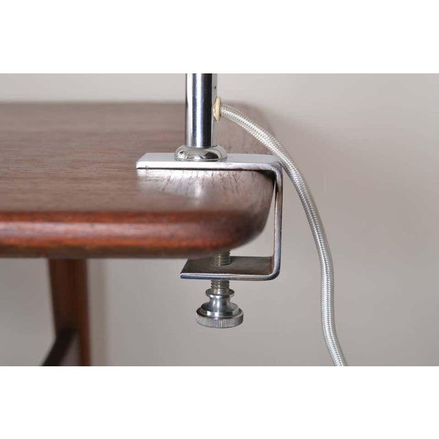 Flexible Clamp Luminaire Chrome Table Lamp, 1952 For Sale - Image 4 of 5