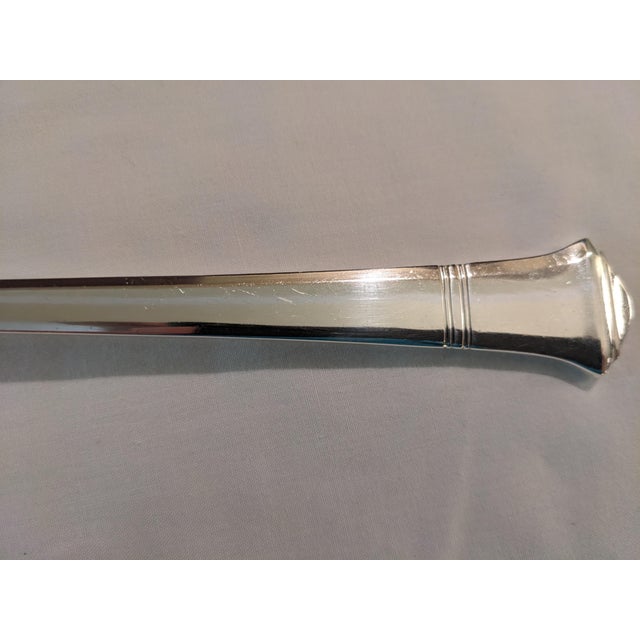 Art Deco Sterling Silver Tiffany "Windham" Serving Cold Meat Fork, No Monograms For Sale - Image 3 of 11