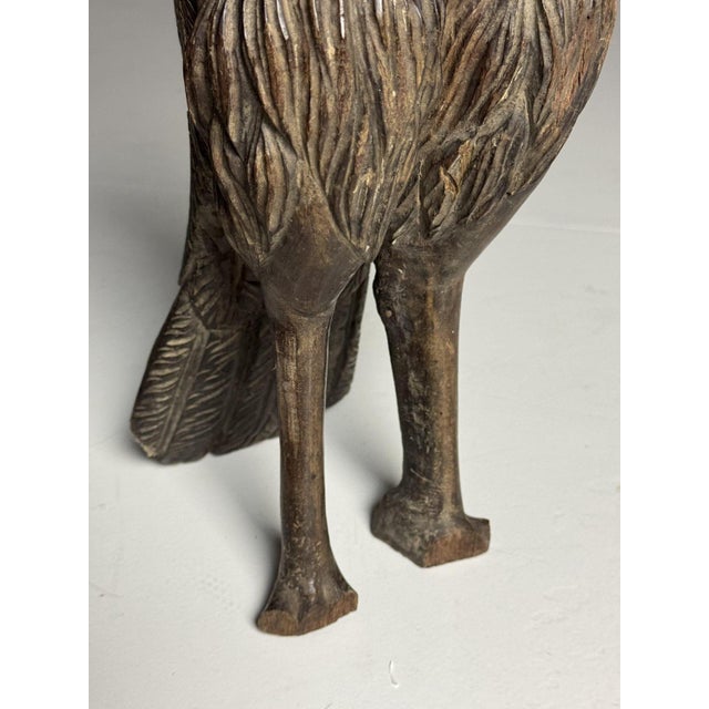 Hand-Carved Eagle Statues, 1800s, Set of 2 For Sale - Image 6 of 18