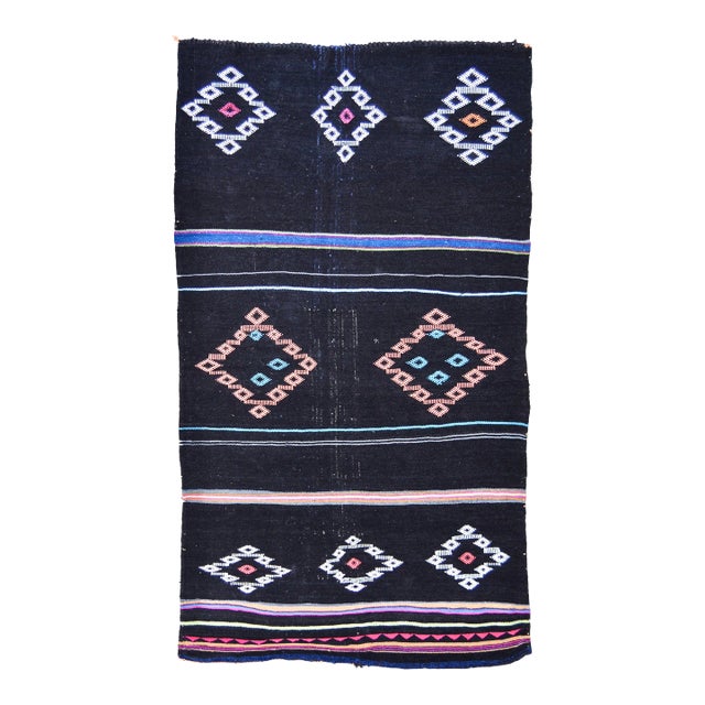 Late 20th Century Vintage Moroccan Rug - 3'7" X 5'10" For Sale