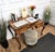 Mid-Century Modern Italian Art Deco Walnut Burl Desk, 1960s For Sale - Image 6 of 10