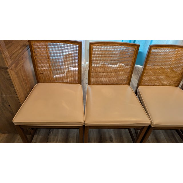 Brown Michael Taylor for Baker Furniture New World Collection Dining Set of 7 For Sale - Image 8 of 15