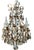 Antique Baccarat French Crystal & Bronze Chandelier. It features clear and topaz crystals on a solid bronze frame. Note:...