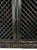 Wood Vintage Black Aged Lattice 3-Door Sideboard For Sale - Image 7 of 8